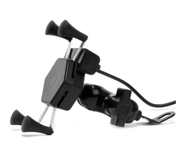 Suporte de celular para retrovisor de moto