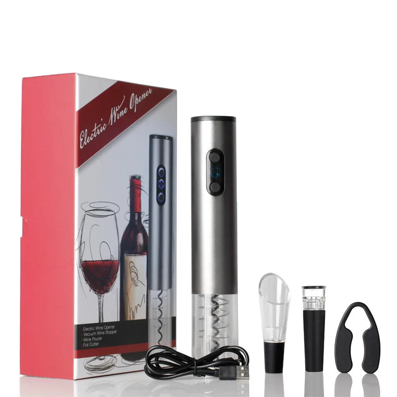Abridor Elétrico De Vinho Garrafa - Saca Rolha Automático