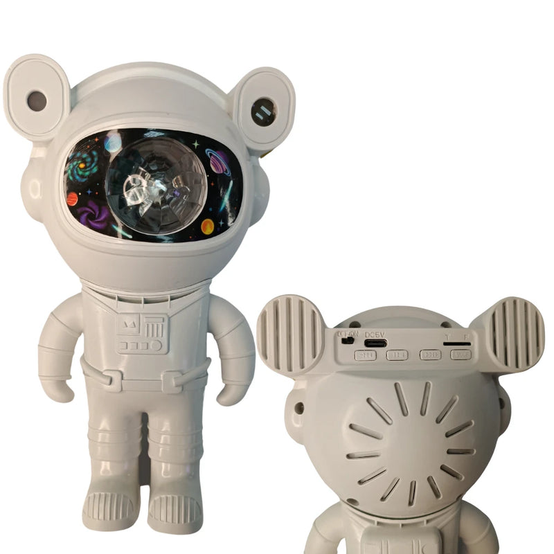Projetor Astronauta Lâmpada De Quarto Galaxia Luz Noite Céu Estrelado USB LED Com Controle Bluetooth