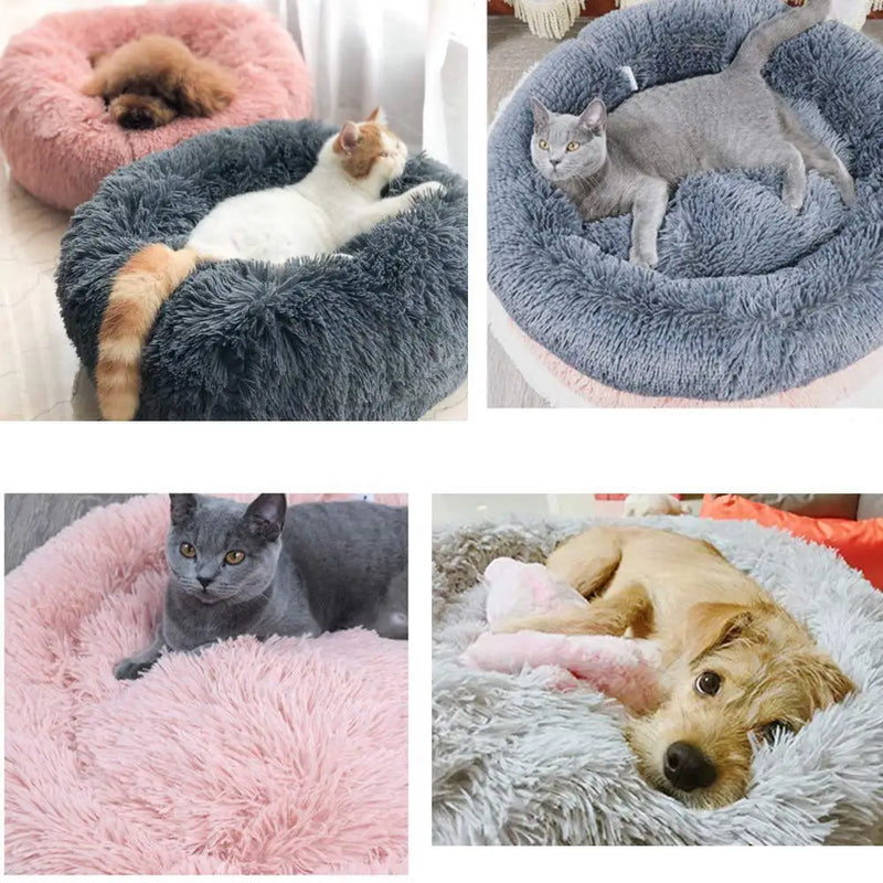 Cama redonda para animais de estimação de 40-80 cm para cães.