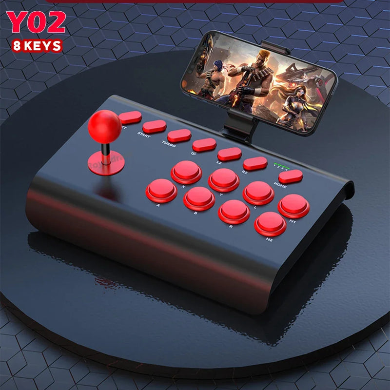Controle de arcade Y02 para PS4/PS3/Xbox One/Switch OLED/Android/iOS