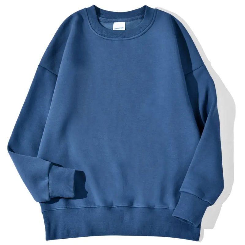 Moletom feminino liso com capuz, moda outono inverno