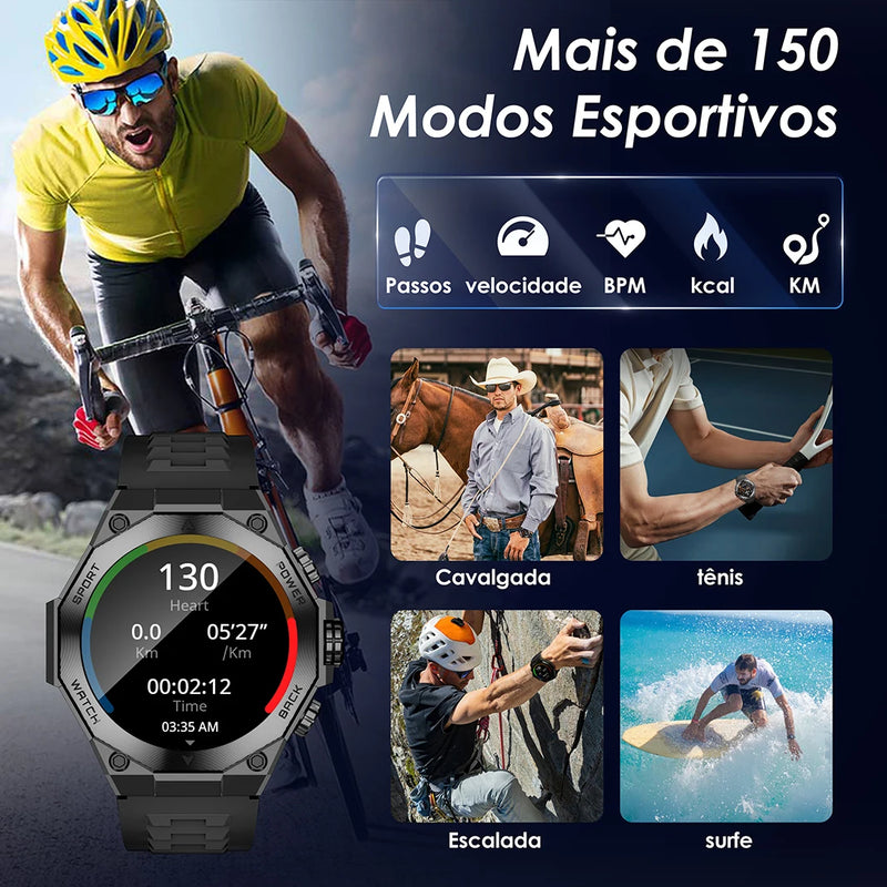 Relógio Inteligente com pulseira esportiva