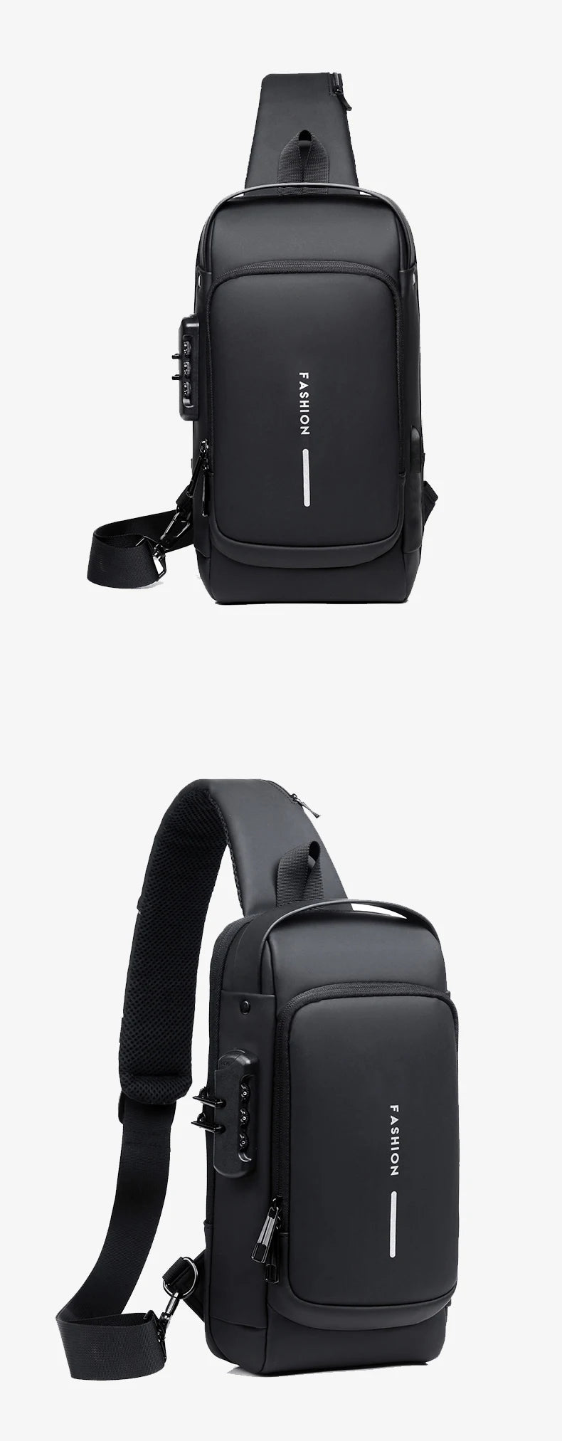 Bolsa de ombro com usb