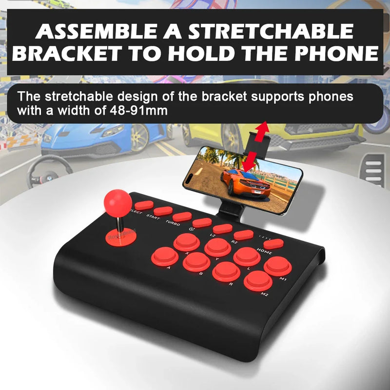 Controle de arcade Y02 para PS4/PS3/Xbox One/Switch OLED/Android/iOS
