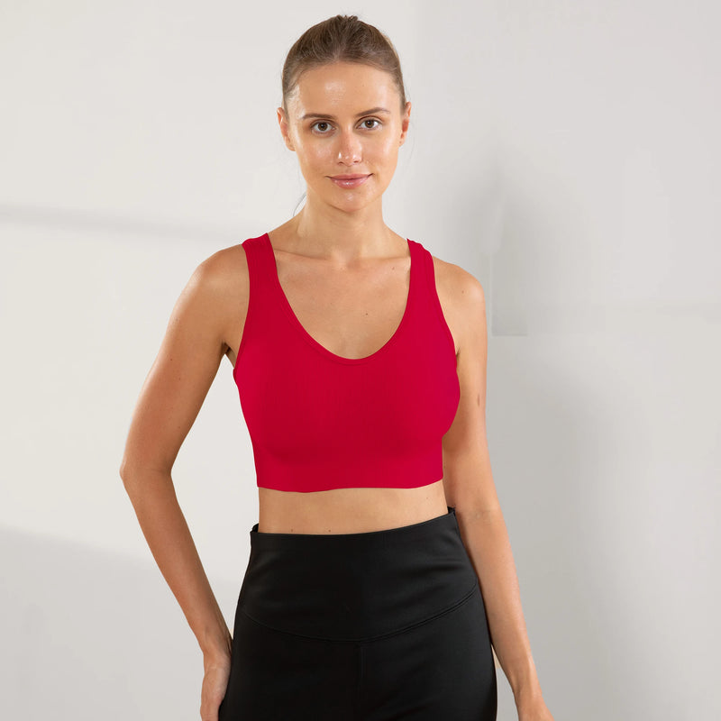Top de ginástica Academia femininas