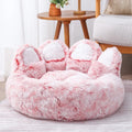 Cama para cachorro e gato, sofá fofo em formato de pata de urso