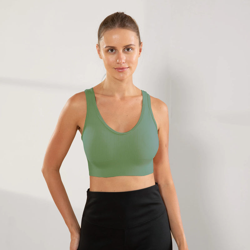 Top de ginástica Academia femininas