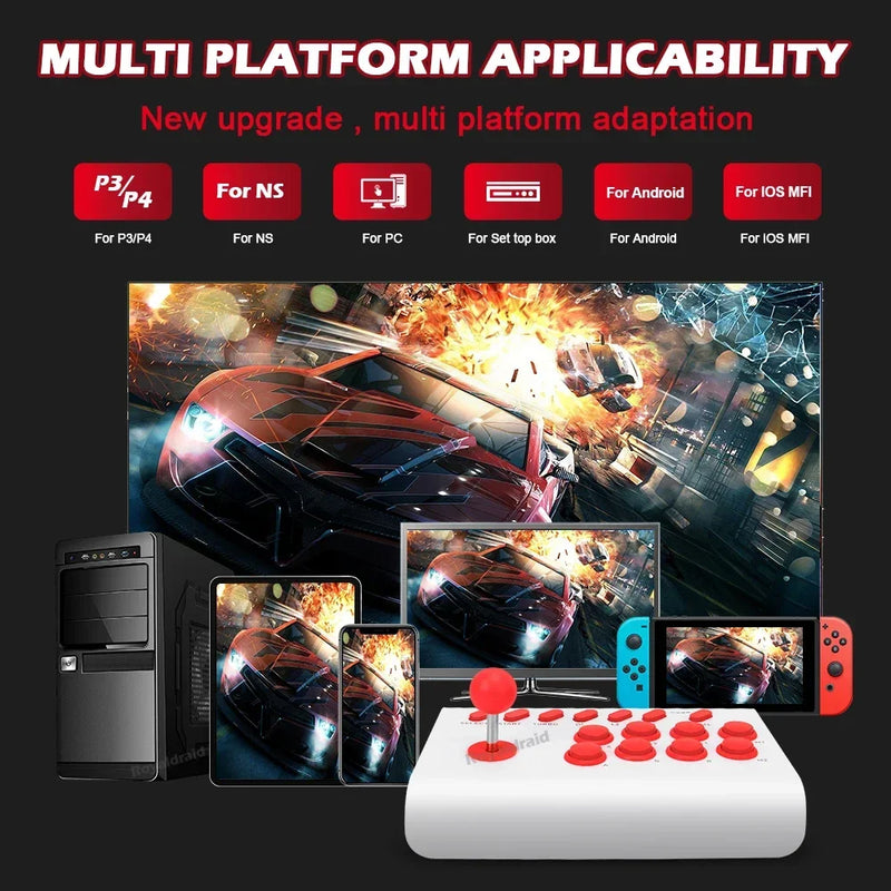 Controle de arcade Y02 para PS4/PS3/Xbox One/Switch OLED/Android/iOS