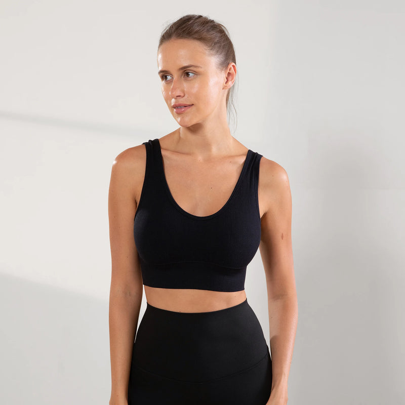 Top de ginástica Academia femininas
