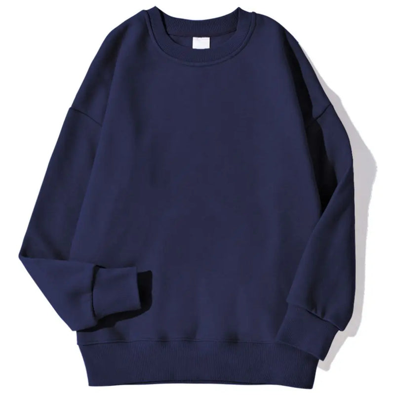 Moletom feminino liso com capuz, moda outono inverno