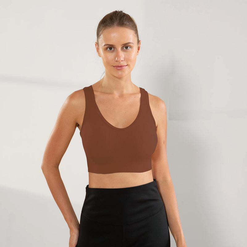 Top de ginástica Academia femininas