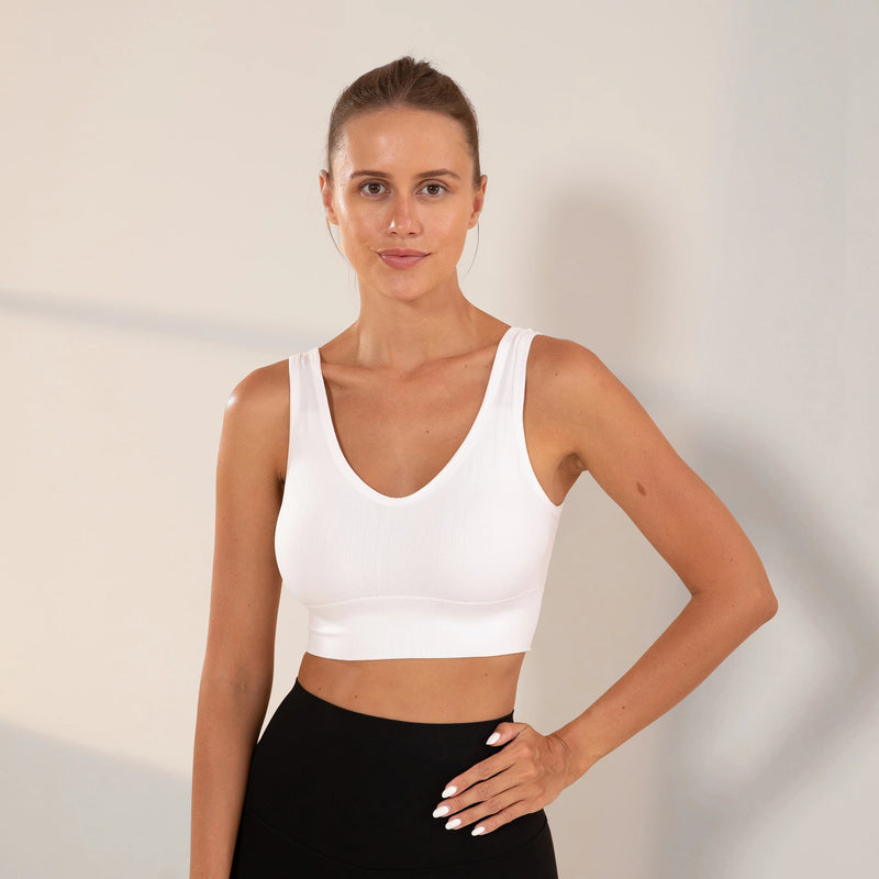 Top de ginástica Academia femininas