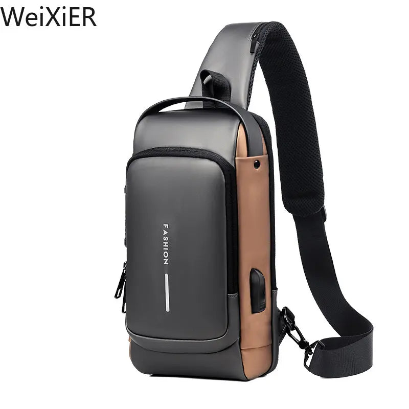 Bolsa de ombro com usb