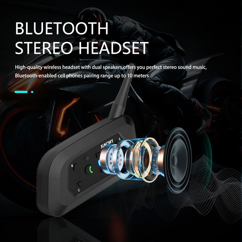 Intercomunicador para 6 canais via Bluetooth
