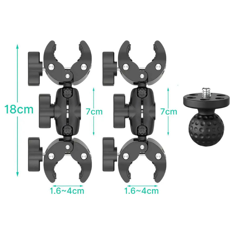 Kit de braçadeira dupla para motocicleta, bicicleta, etc
