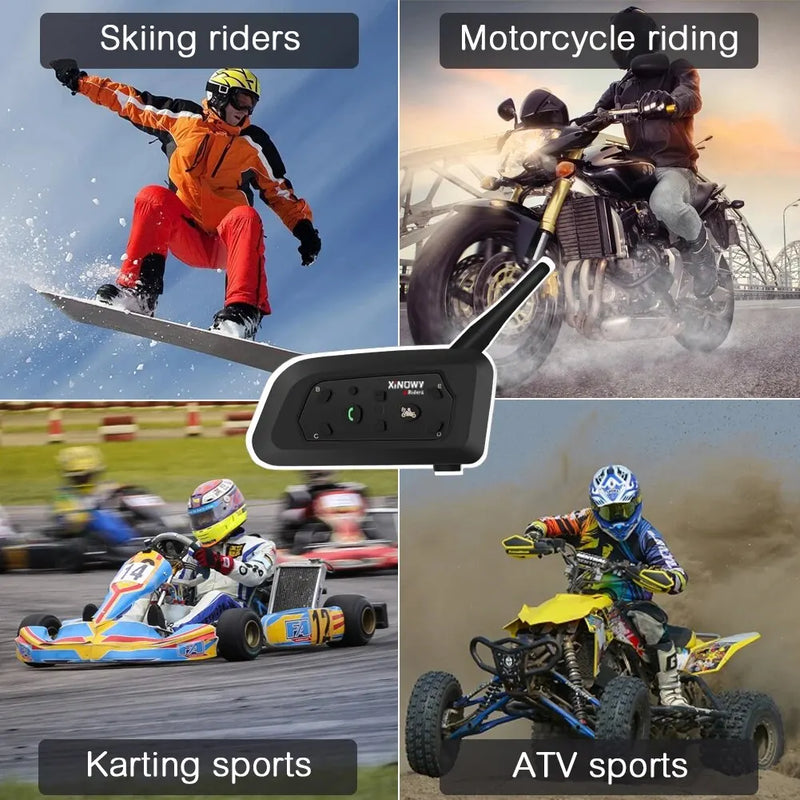 Intercomunicador para 6 canais via Bluetooth
