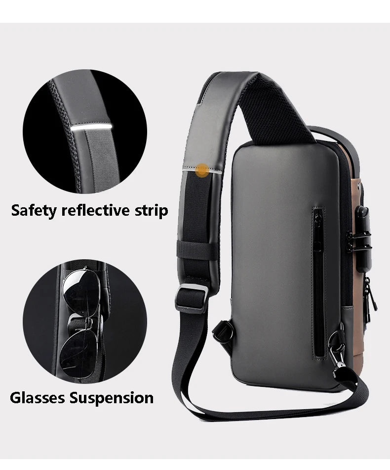 Bolsa de ombro com usb