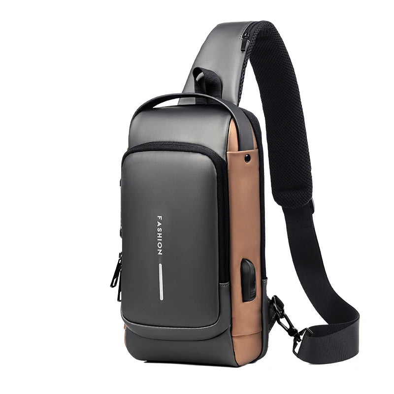 Bolsa de ombro com usb