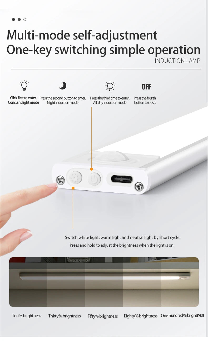 LED com sensor de movimento