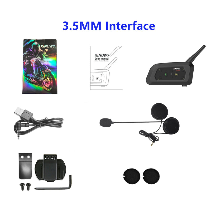 Intercomunicador para 6 canais via Bluetooth