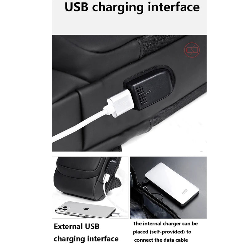 Bolsa de ombro com usb