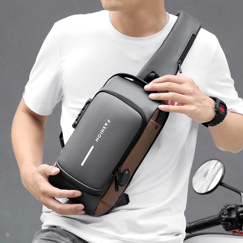 Bolsa de ombro com usb