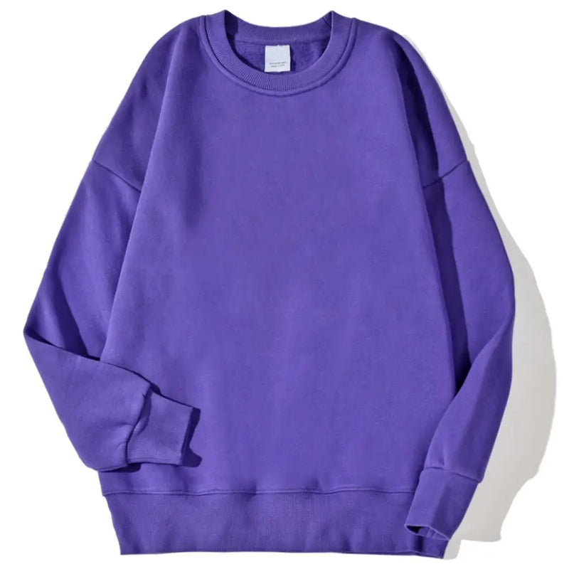 Moletom feminino liso com capuz, moda outono inverno