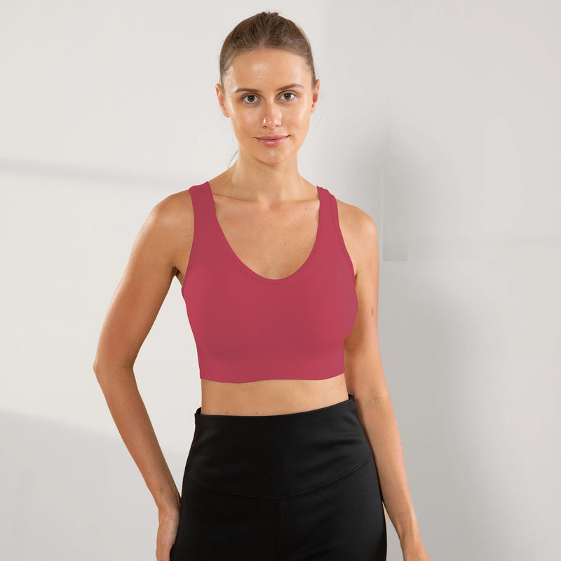 Top de ginástica Academia femininas