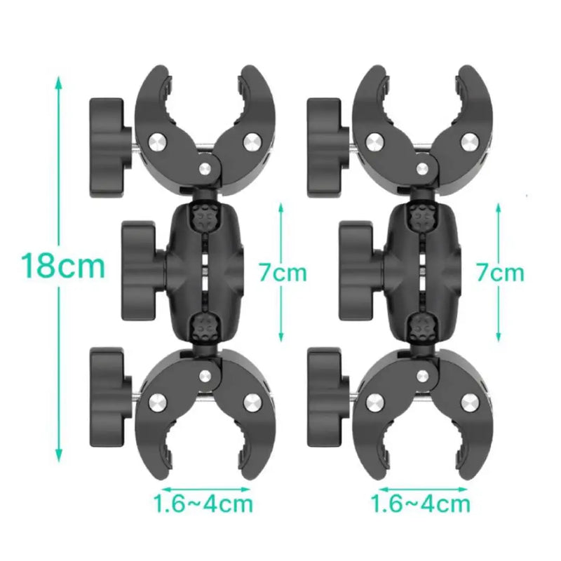 Kit de braçadeira dupla para motocicleta, bicicleta, etc