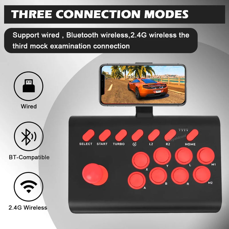 Controle de arcade Y02 para PS4/PS3/Xbox One/Switch OLED/Android/iOS