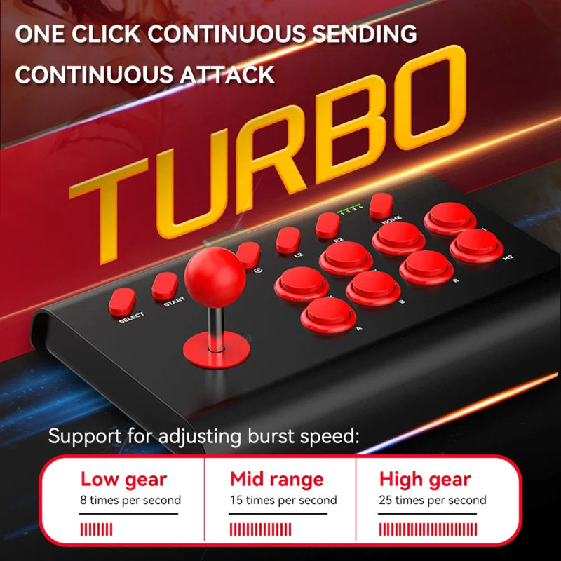 Controle de arcade Y02 para PS4/PS3/Xbox One/Switch OLED/Android/iOS