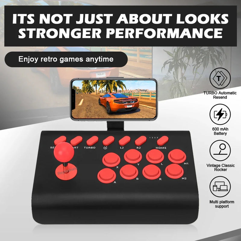 Controle de arcade Y02 para PS4/PS3/Xbox One/Switch OLED/Android/iOS