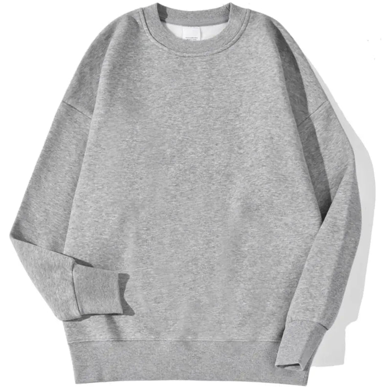 Moletom feminino liso com capuz, moda outono inverno