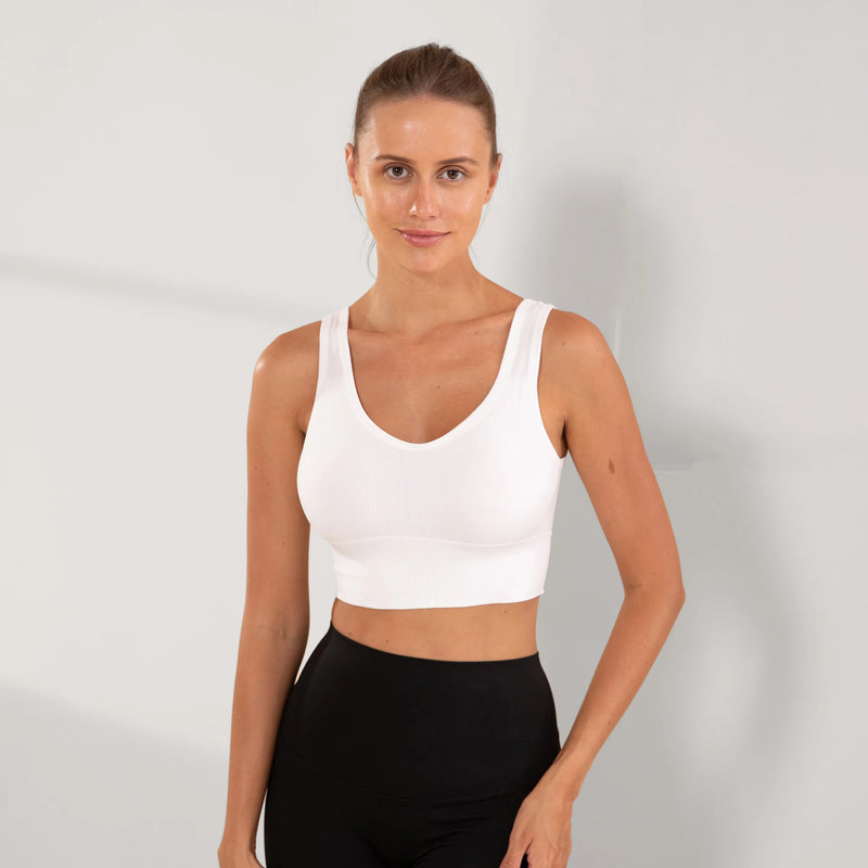 Top de ginástica Academia femininas