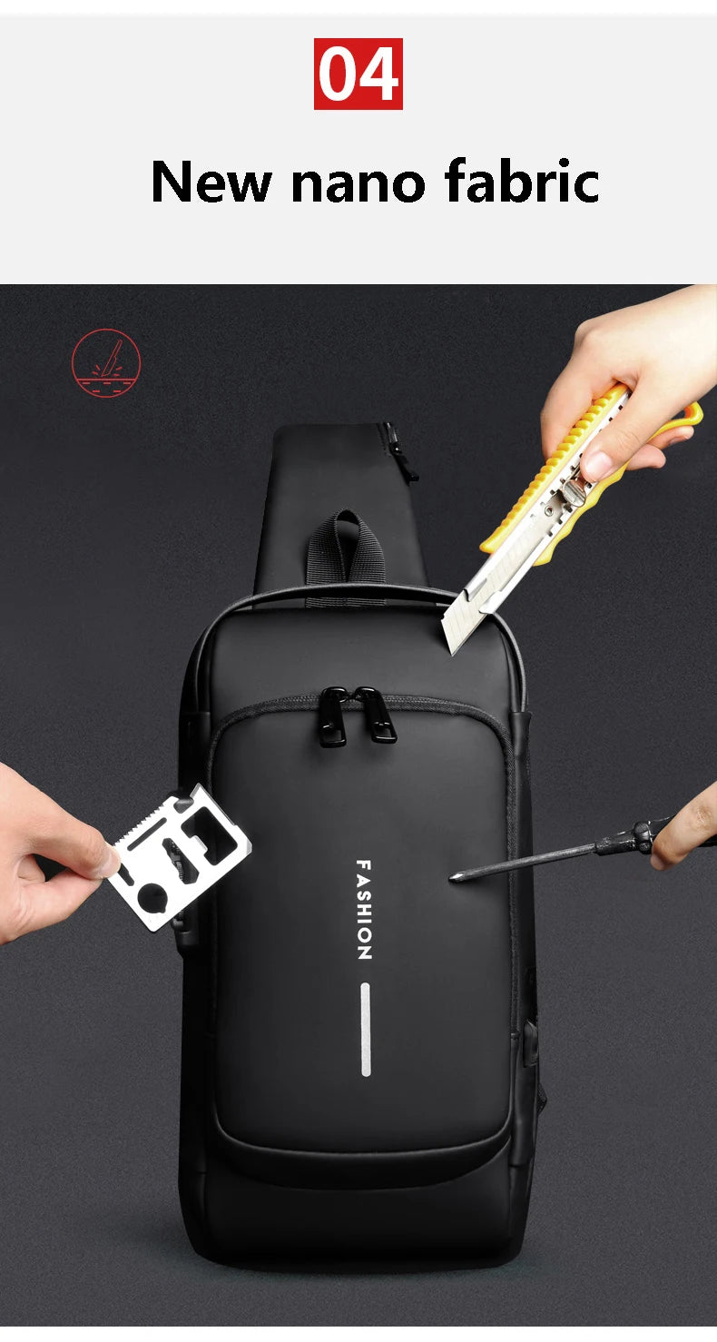 Bolsa de ombro com usb