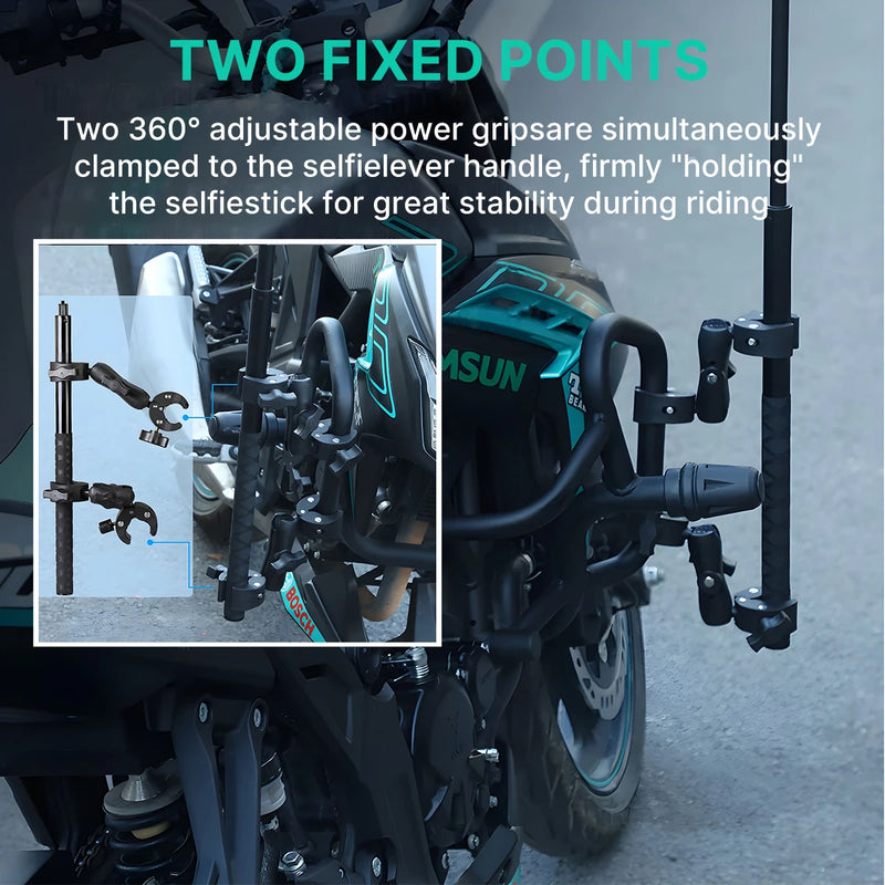 Kit de braçadeira dupla para motocicleta, bicicleta, etc